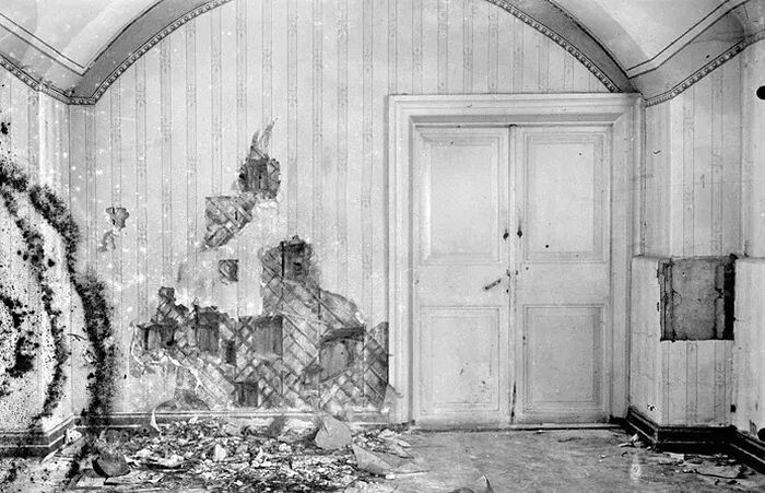Подвал дома Ипатьева, Екатеринбург. В ночь с 16 на 17 июля 1918 г. здесь был расстрелян вместе с семьей и домочадцами император Николай II
