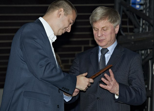 Получаю премию РФПЛ 