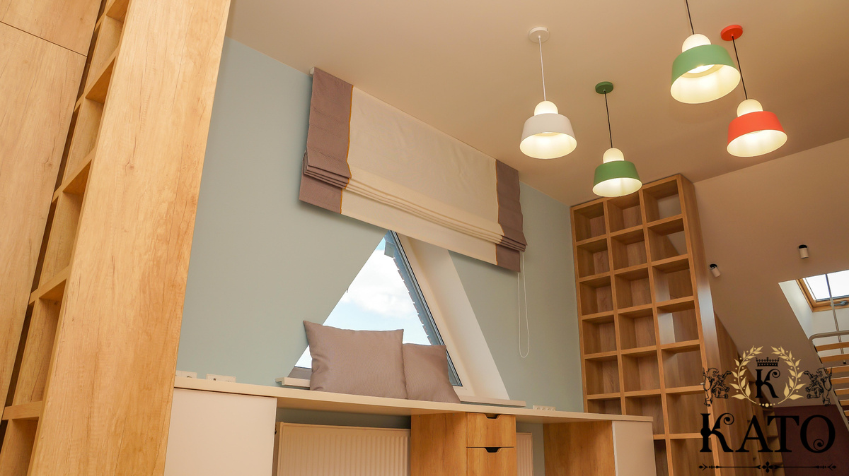 Шторы с тканевыми складками