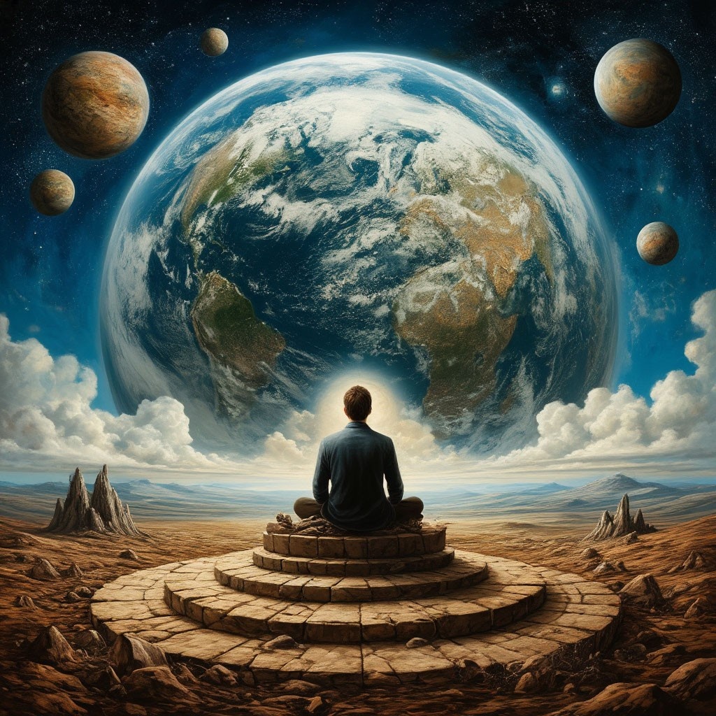 В Безмыслии можно ощутить себя всей Вселенной, которая проживает опыт человеческой жизни. 