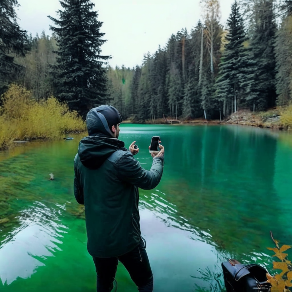 Пробуйте стать сам себе режиссёром в красивом уголке природы