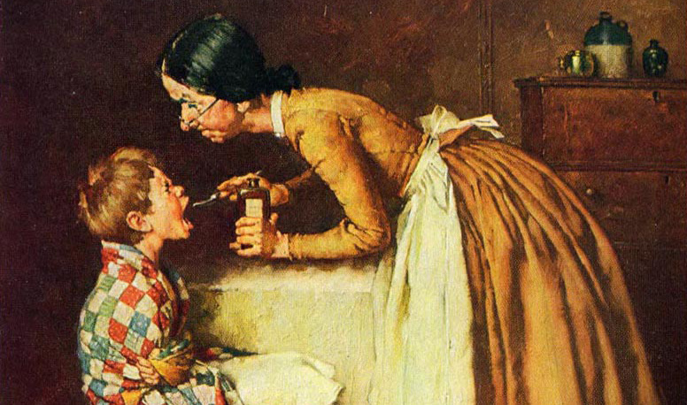 Фрагмент иллюстрации Нормана Роквелла.