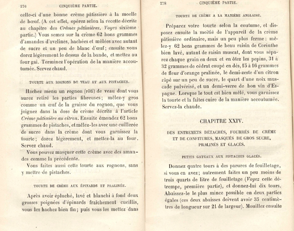 Сладкие турты из книги Карема