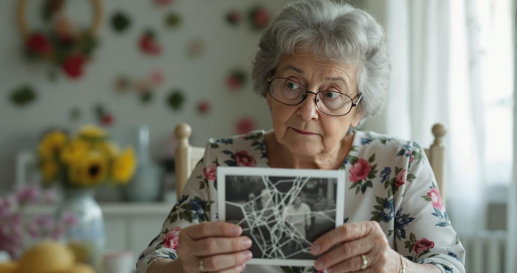 Даже фотография в альбоме не выдержала и потрескалась – с печалью вздохнула мама