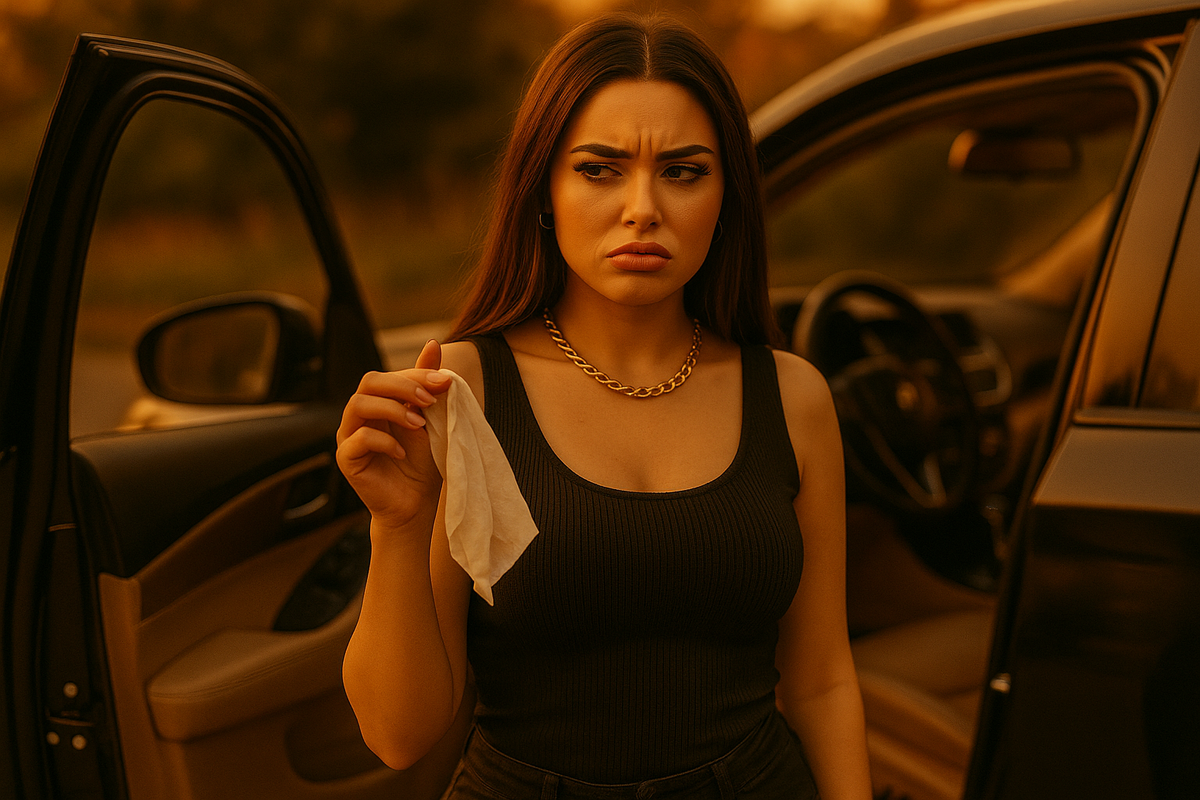 Нашла в его машине женский лифчик. Размер не мой. Цвет не мой. Запах не мой...