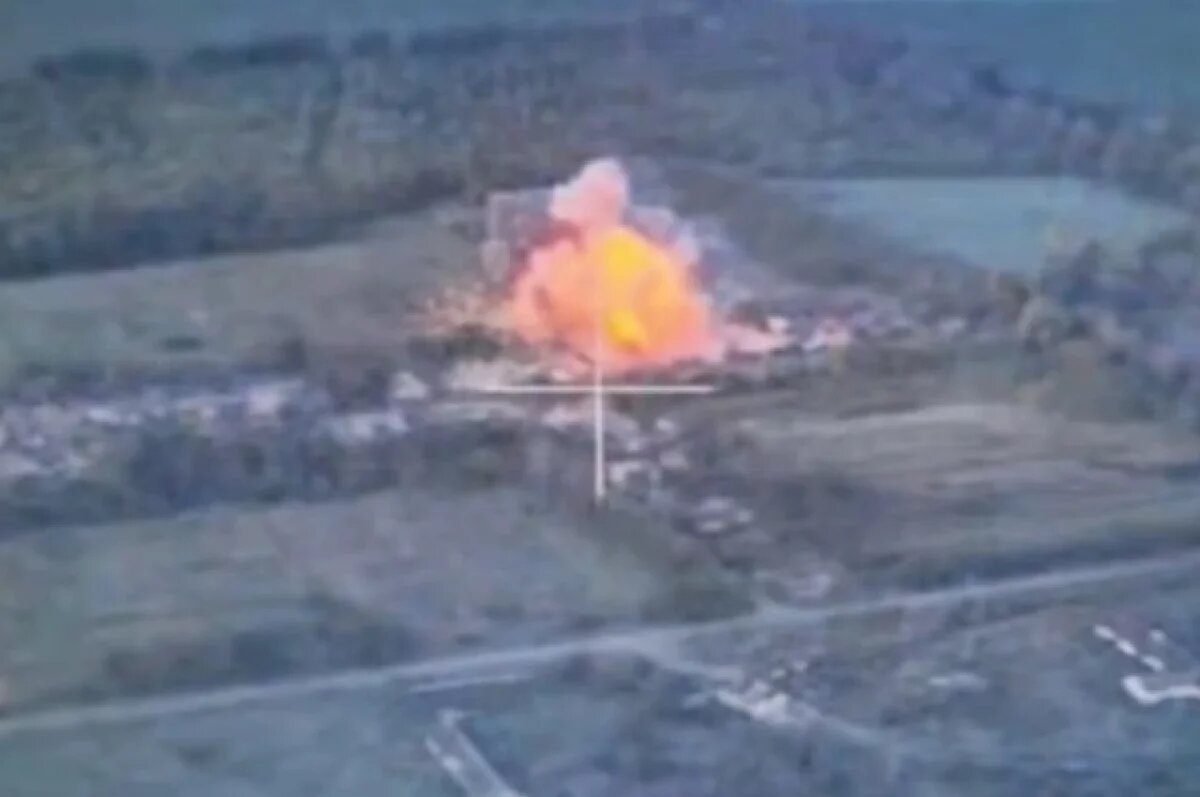    Осколочно-фугасно-зажигательные бомбы поразили боевиков ВСУ у Кондратовки