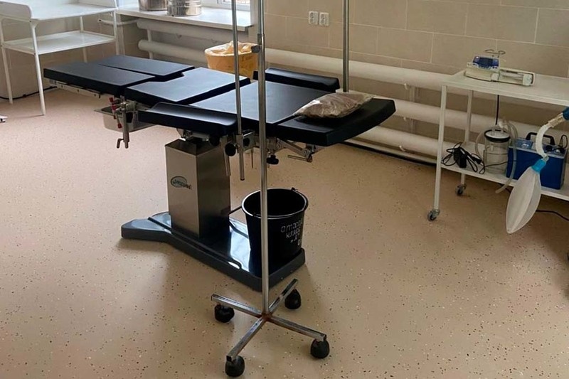    Помещение переоборудовали в соответствии с санитарными и современными требованиями. Работы в оперблоке шли три месяца