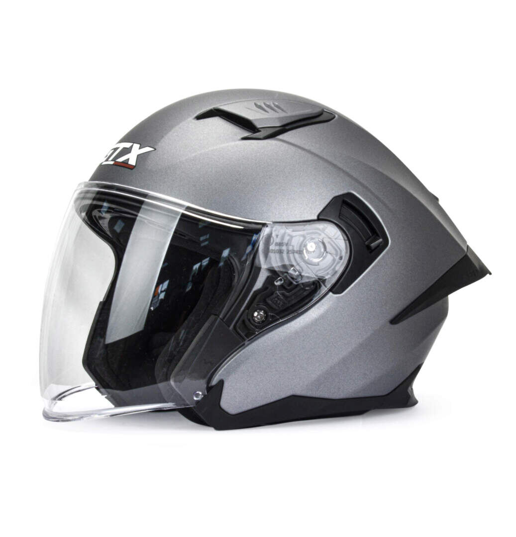 Шлем мото открытый GTX 885-1 №1 (L) GREY