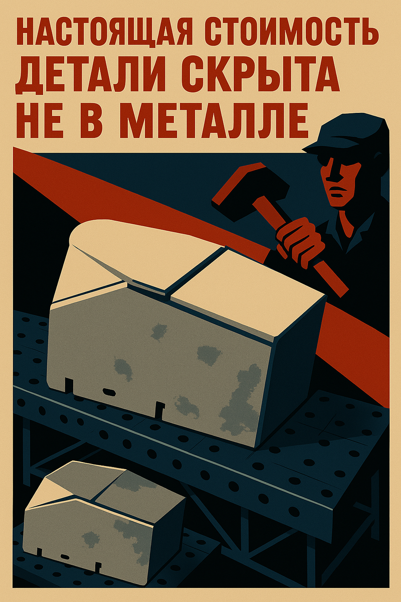 Настоящая стоимость детали скрыта не в металле