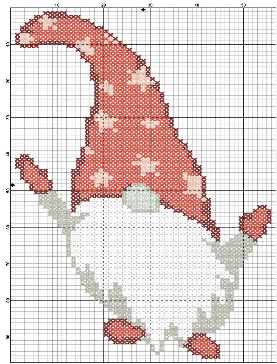 Размер 55 на 95 галочек, цветов 6