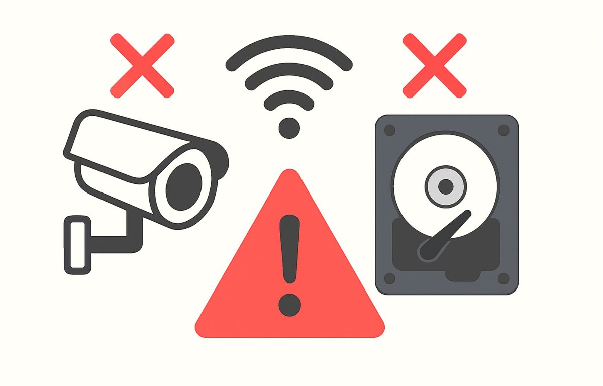 Основные причины, по которым видеонаблюдение может не работать: сбой камеры, Wi-Fi и накопителя