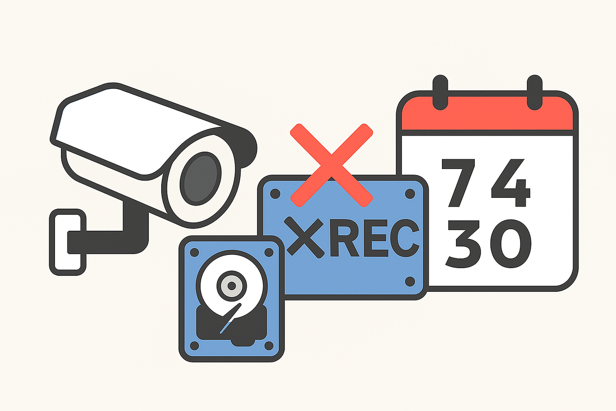 Нет видео в архиве? Начните с проверки настроек записи и жёсткого диска.