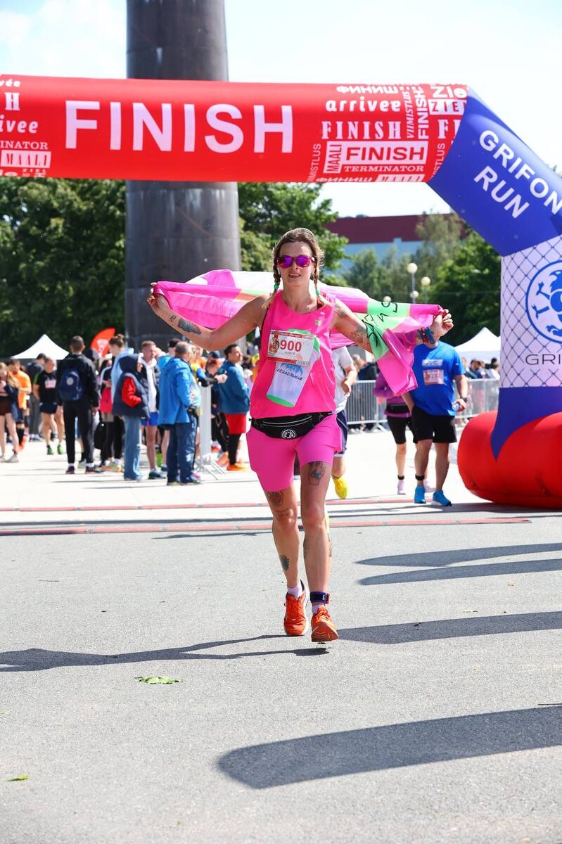 Финиш асфальтовой ультры 63км.