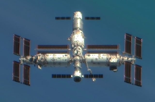 Китайская космическая станция, снимок со спутника американской компании Maxar Technologies