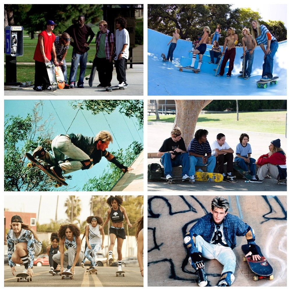 Фильмы: "Уличные мечты", "Короли Дог тауна", "Достигая невозможного", "Середина 90-х", "Скейт кухня"