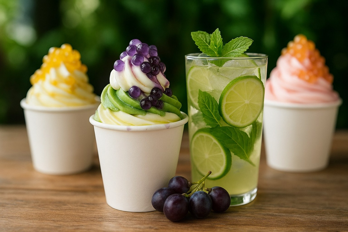 В летнем сезоне бабблз прекрасно сочетаются не только с напитками, но и с мороженым