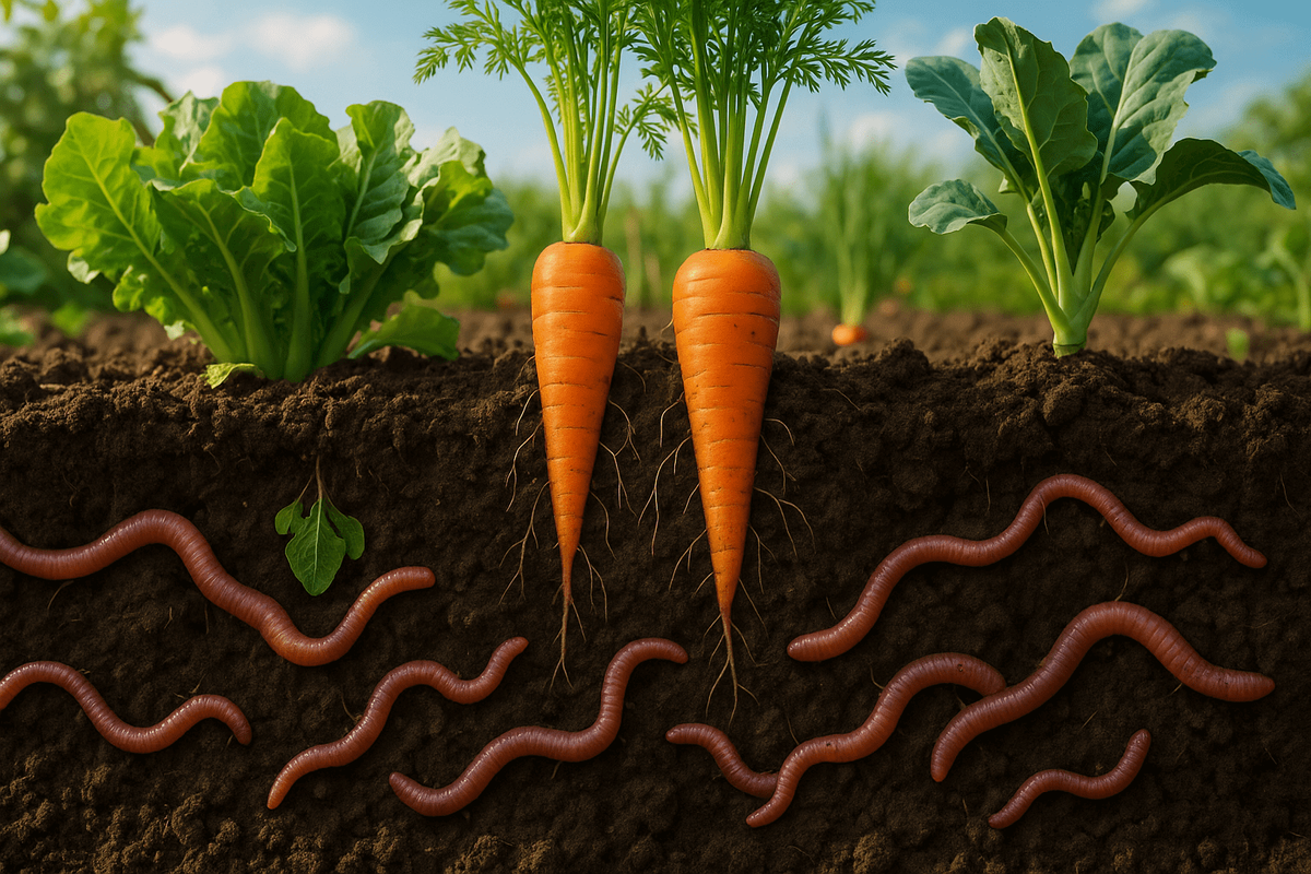    Дождевые черви оказывают существенный вклад в мировой урожай.