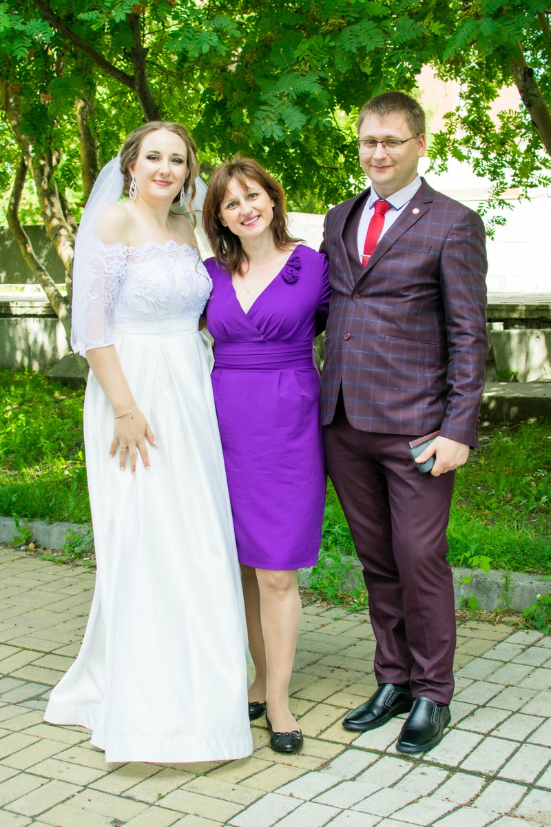 В день свадьбы. Невеста Таня, жених Вадим. 16.07.2021 год.