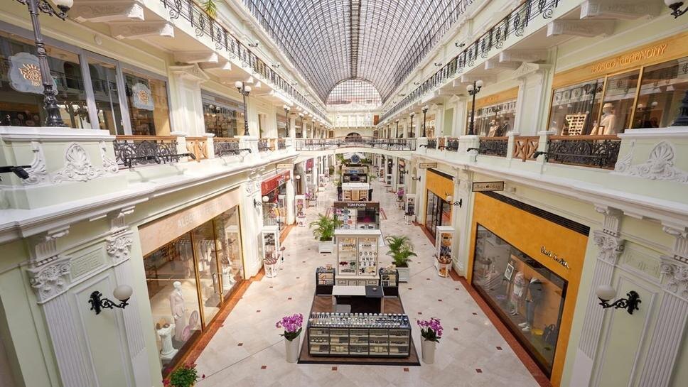 Стеклянные своды Петровского пассажа