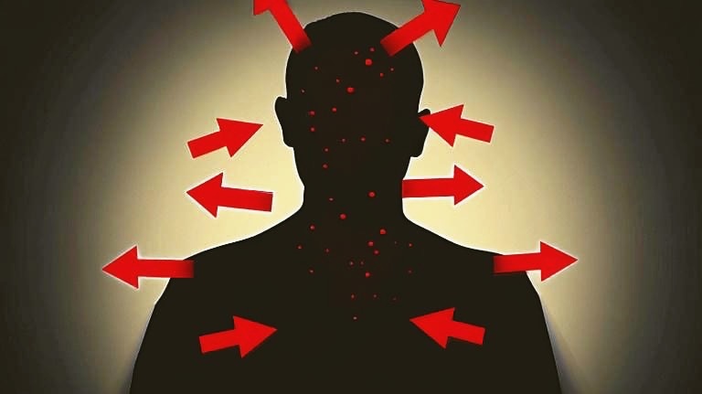 Стресс часто затрагивает желудочно-кишечный тракт, сердце, мышцы и кожу