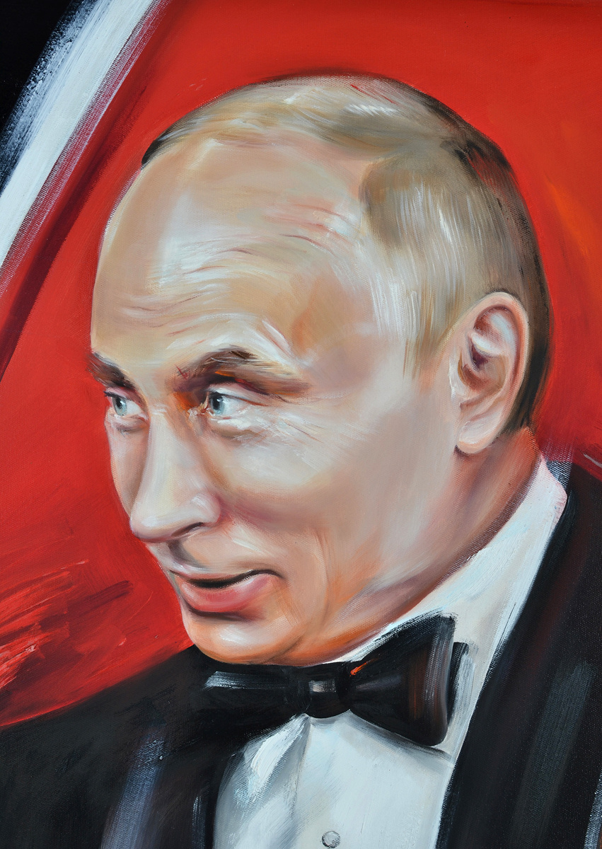 Фрагмент картины Ирины Сазоновой «Один Ом», холст, масло. 2022