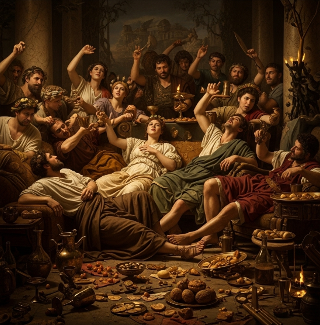 Мы это уже проходили когда-то. Примерно так выглядели все эти деятели искусства и элита каких-то 2-2,5 тысячи лет назад. Для империи это закончилось печально. Очень скоро всё рухнуло.