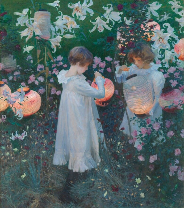 John Singer Sargent, Carnation, Lily, Lily, Rose, 1885-1886.  Tate