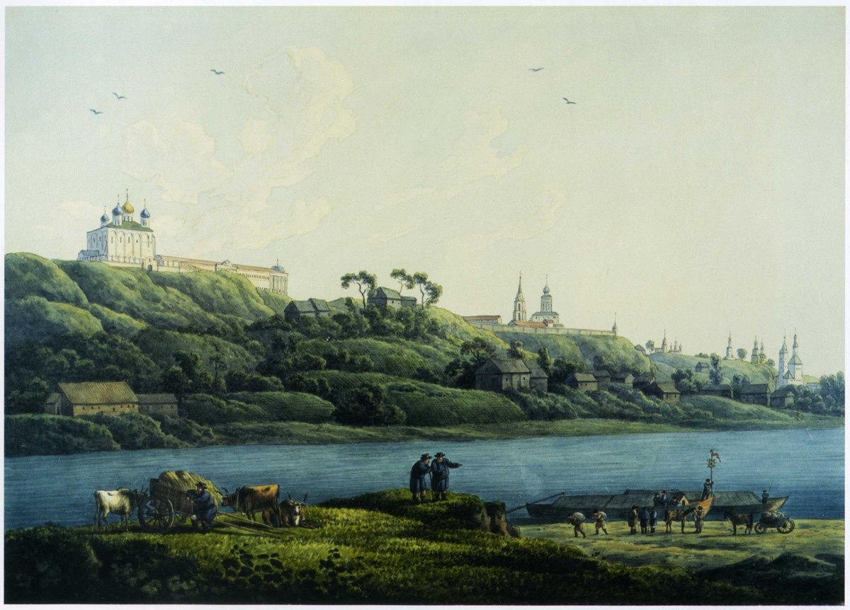 На берегах Клязьмы в средние века. Иллюстрация из сети интернет.