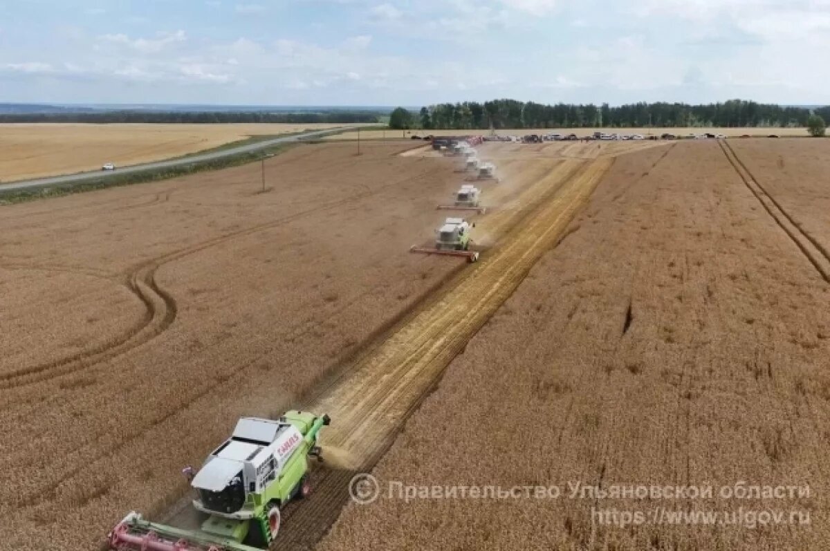    В Ульяновской области дали старт уборочной кампании