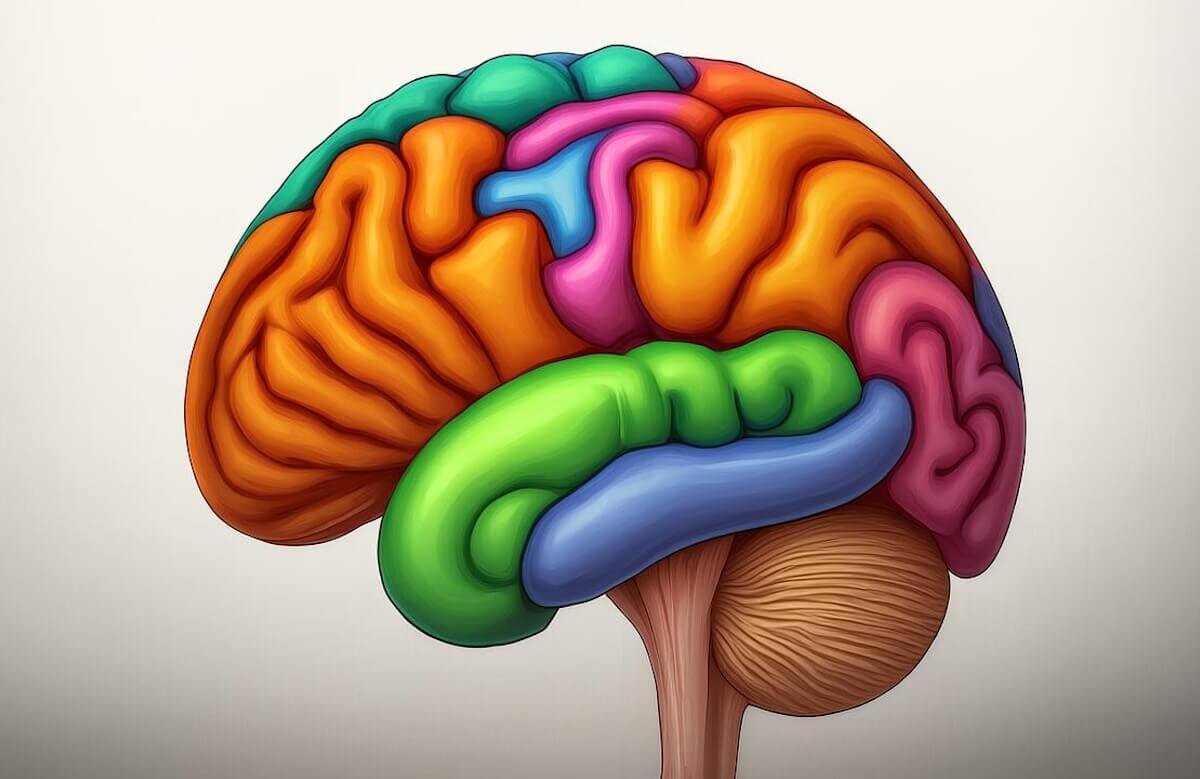    Каждая область мозга отвечает за свое.