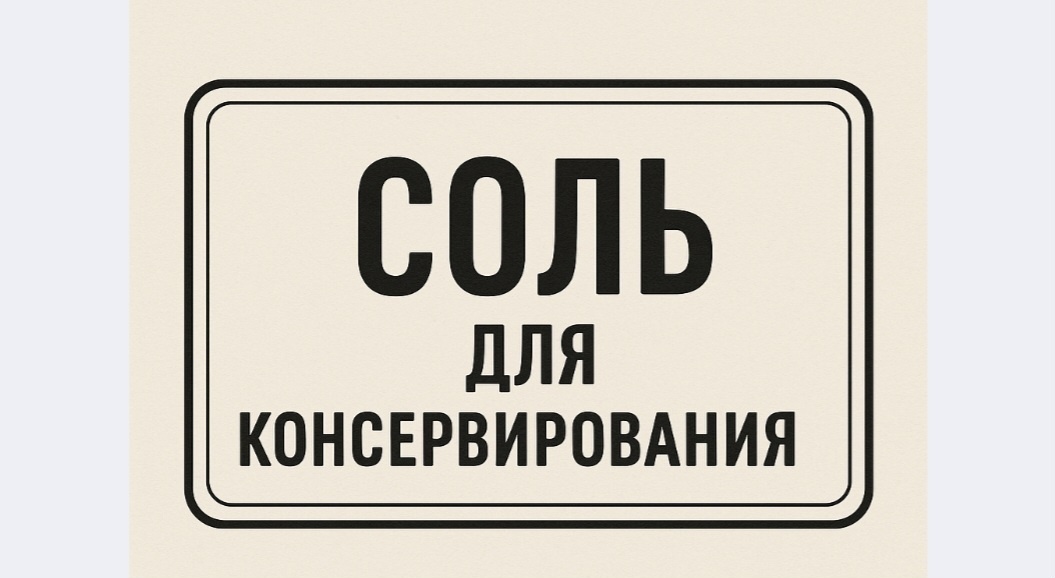 Фото автора. Соль для консервирования