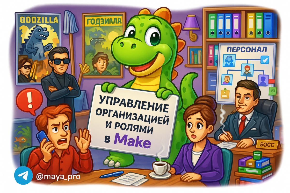    Упрощаем хаос: как управление ролями и организацией в Make может спасти ваш бизнес от автоматизации без дна Артур Хорошев