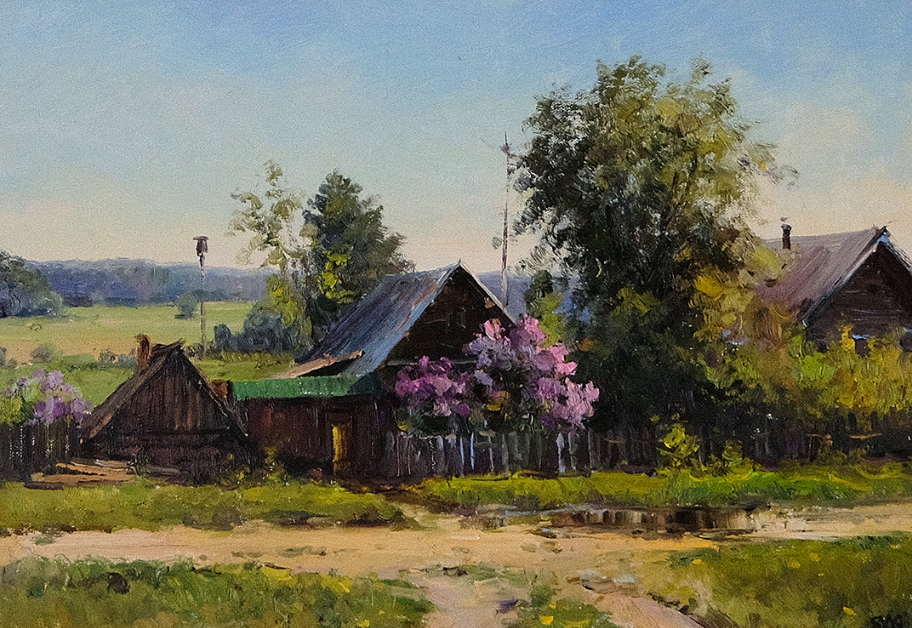 Июньское утро.35 х 50 см