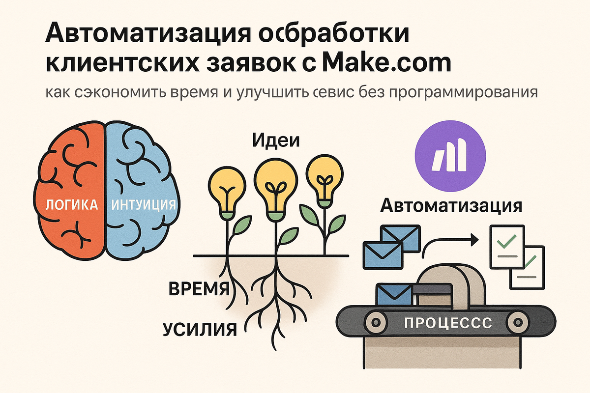    Как автоматизировать обработку клиентских заявок с помощью Make.com Цезариум