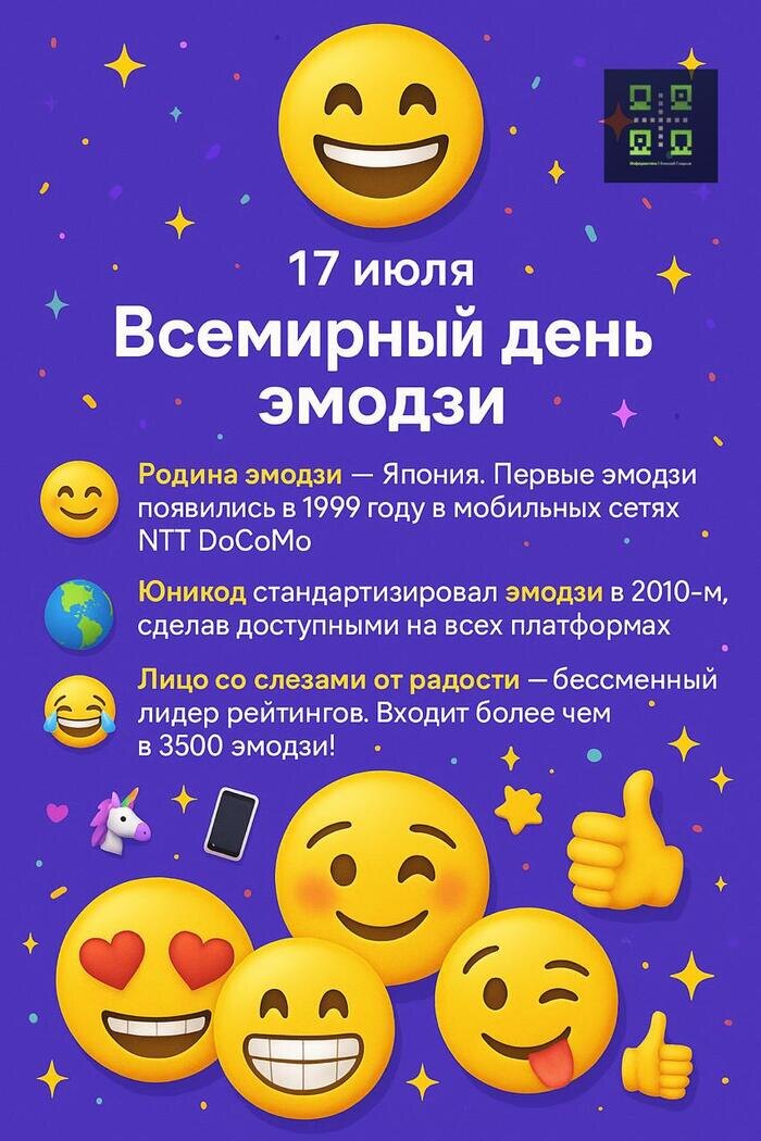 🗓 17.07 - Всемирный день эмодзи (World Emoji Day) [вехи_истории]