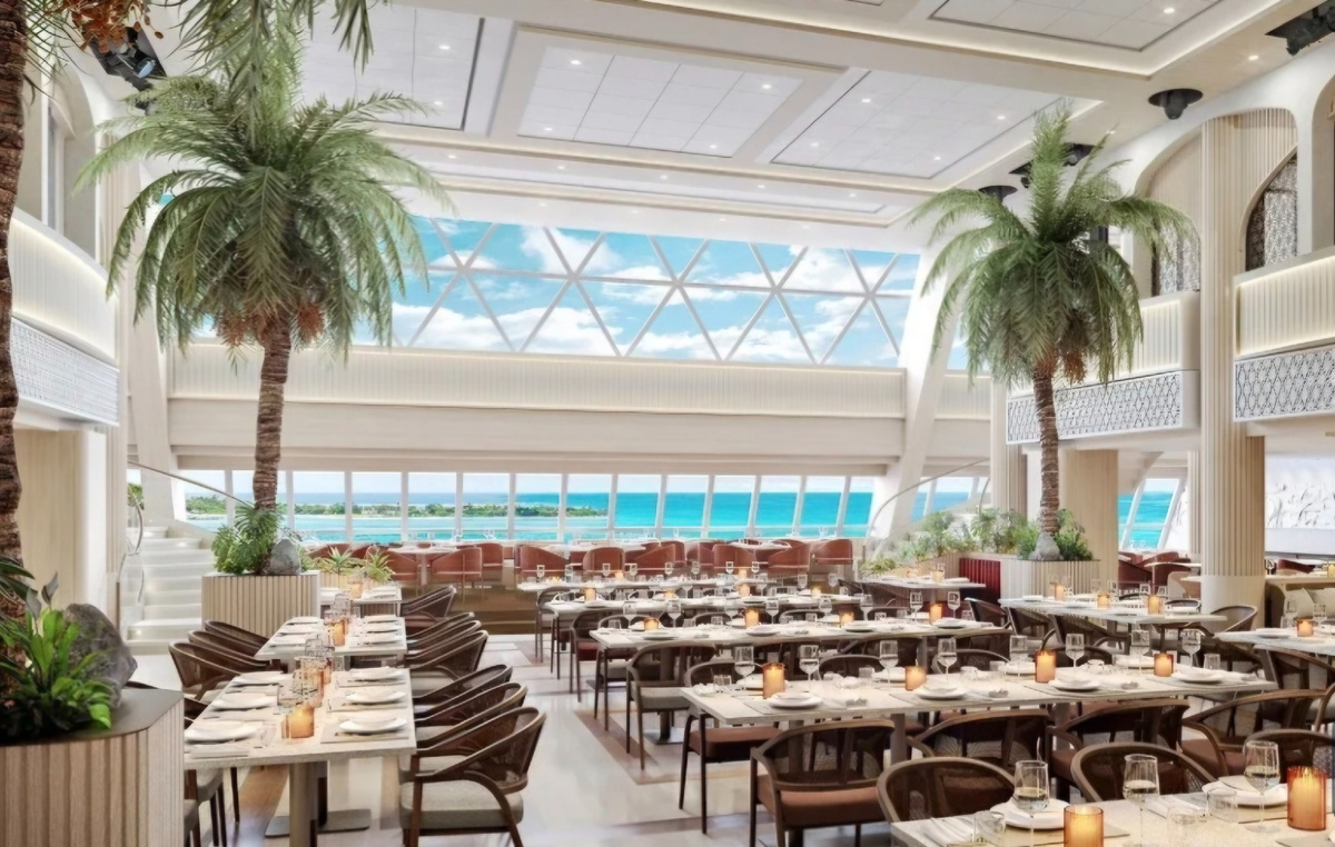Главный ресторан корабля по маршруту Турция - Египет