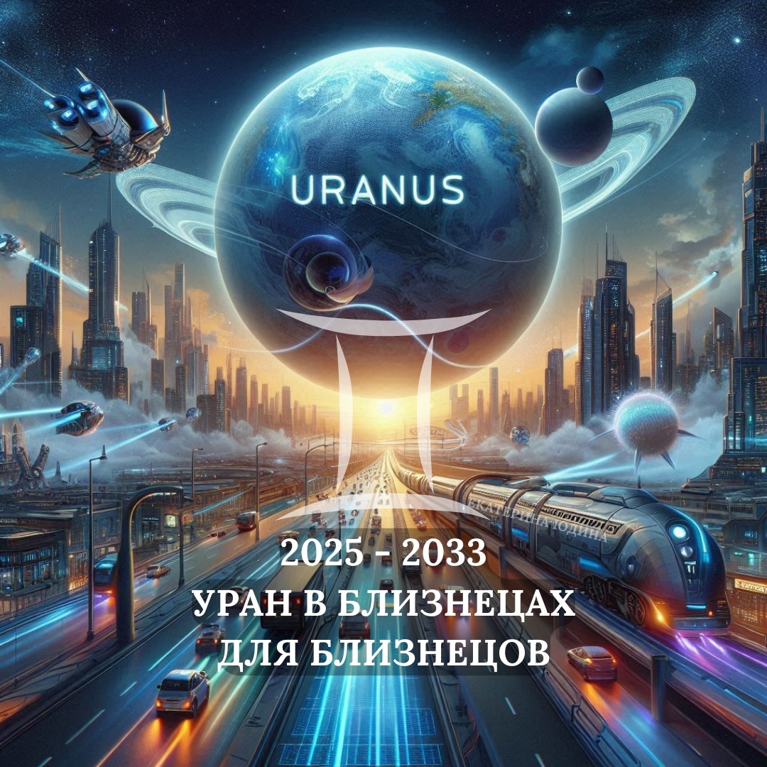 Транзит Урана в Близнецах для Близнецов 2025-2033. Астролог Екатерина Юдина 
