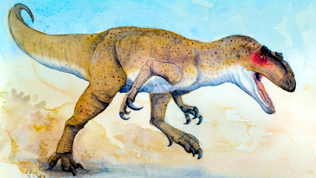 Хищники в Ларамидии в меловом периоде были огромны, как аллозавр.