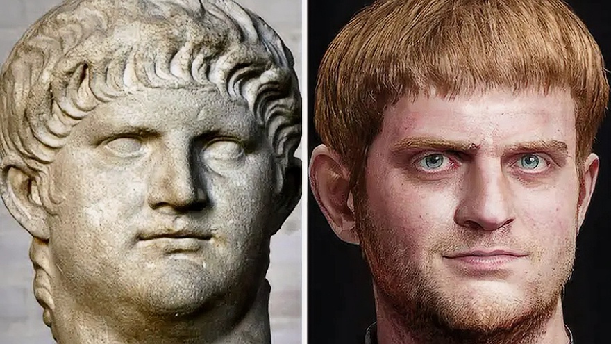 Современная гипотетическая реконструкция внешности Нерона
