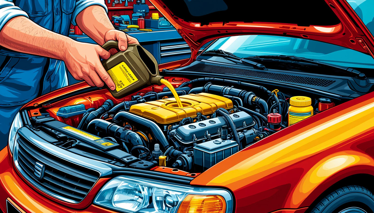 замена масла в автомобиле