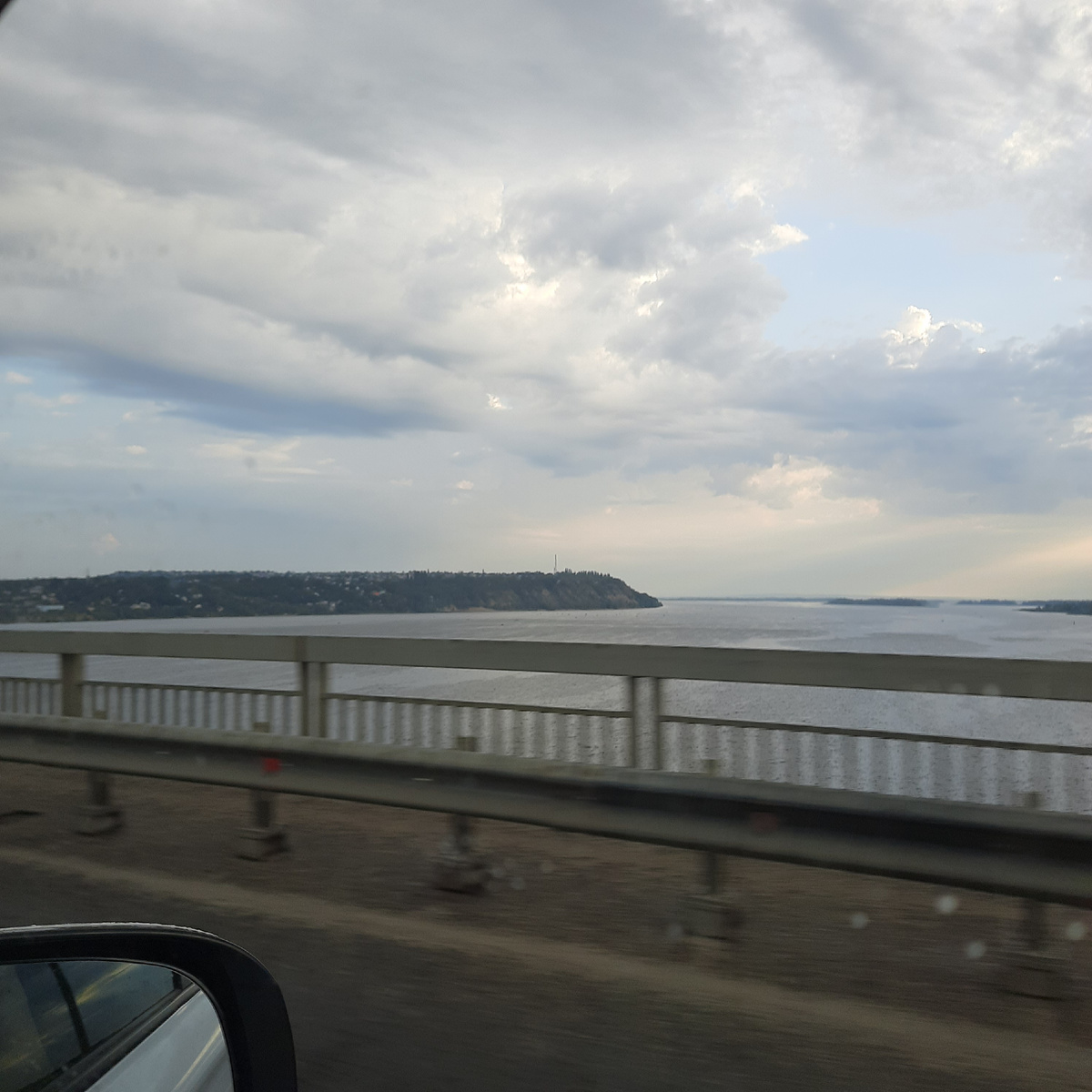 Новый мост через р. Волга, на подъезде к г. Саратов