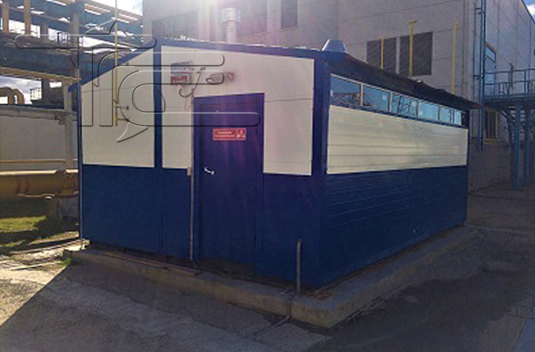 Блок подготовки газа БПГ на месте эксплуатации