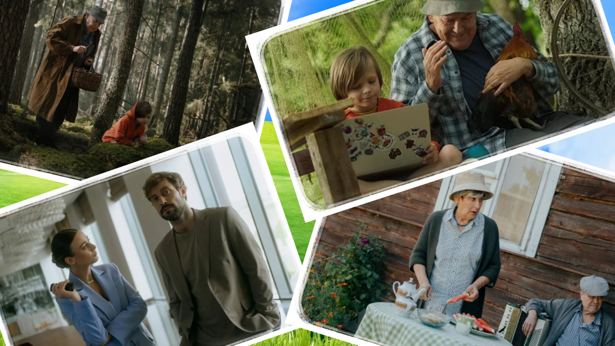 Коллаж создан автором этой статьи. В нем использованы кадры из фильма "На деревню дедушке" 2025 года.