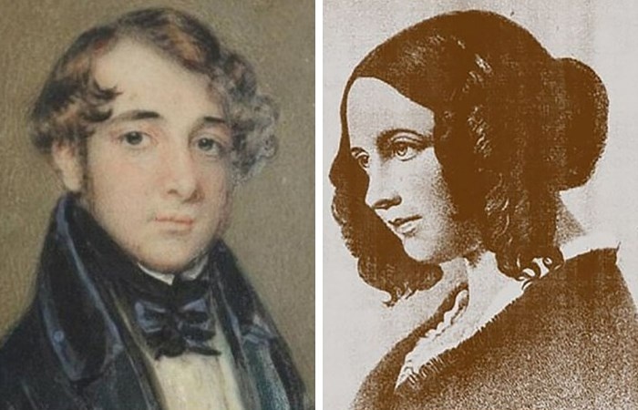 Юный Чарльз Диккенс и Кэтрин Хогарт