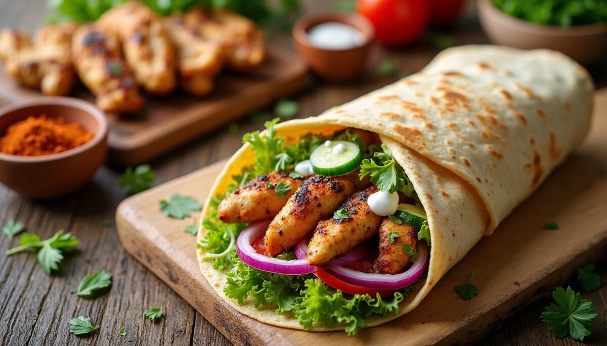 Знаете ли вы, как сделать шаурму в домашних условиях с курицей, которая превзойдёт любую уличную версию? Говорят, что самая первая шаурма была приготовлена кочевниками, которые заворачивали в лепешку мясо жареного на костре барашка. Долгое время она оставалась уличной едой исключительно в странах Востока. В Европе же это блюдо стало популярным после Второй мировой войны — благодаря переселенцам из Турции.