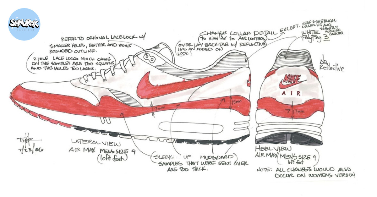 Air Max 1 — скетч Тинкера Хэтфилда