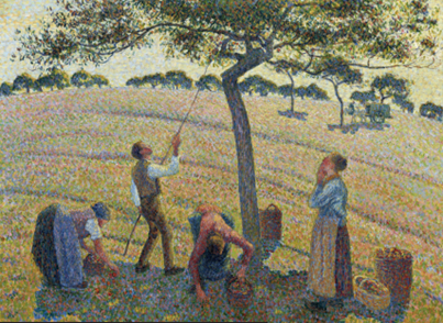 Камиль Писсарро. Сбор яблок в Эраньи. 1888. Музей искусств, Даллас