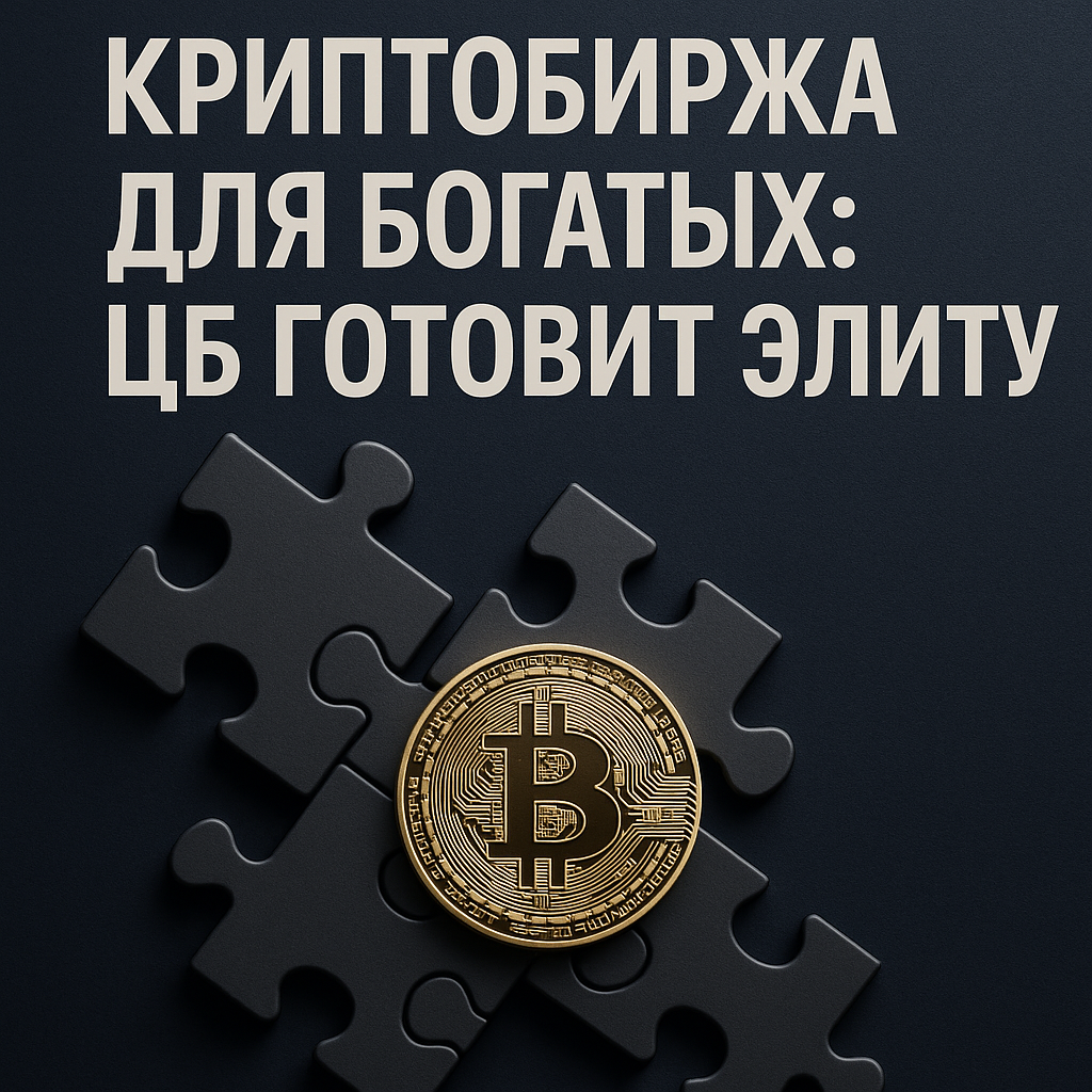 🧩 Криптобиржа для богатых: ЦБ готовит элиту