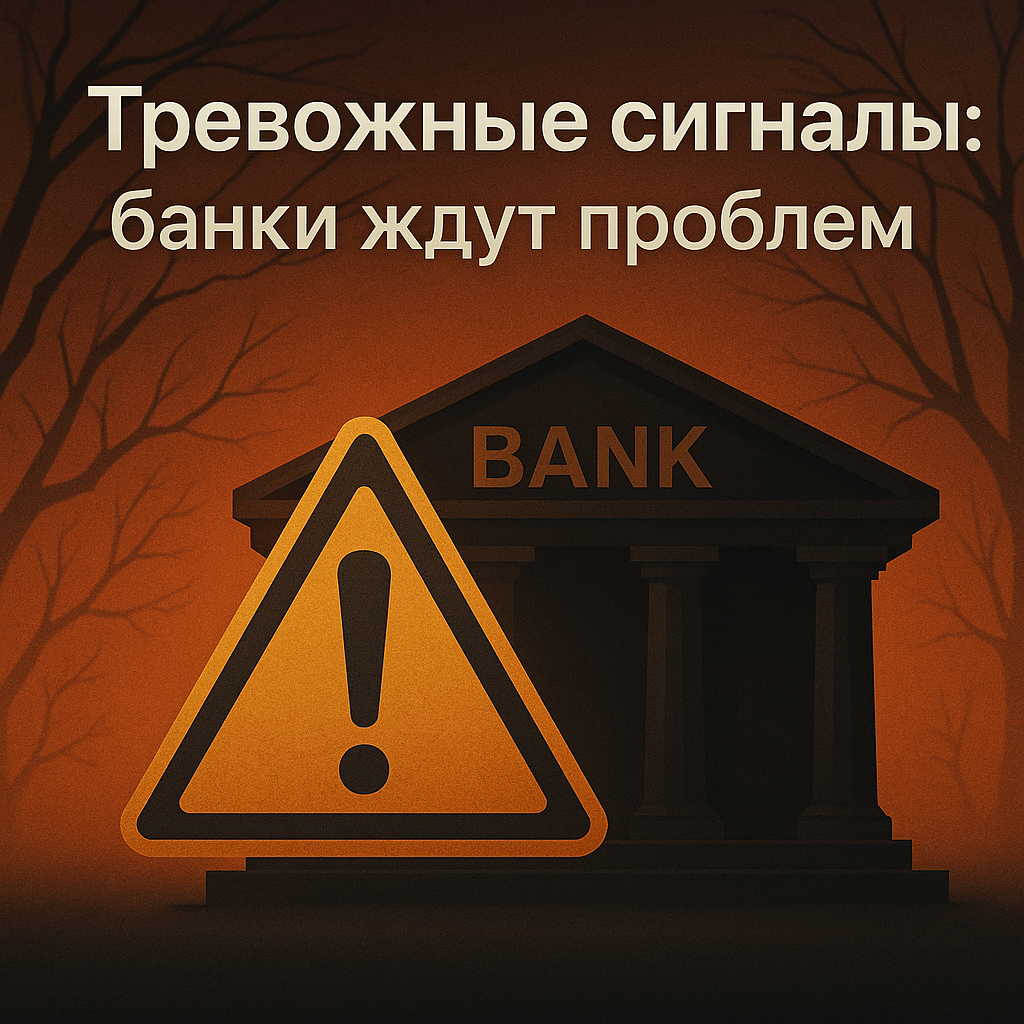 ⚠️ Тревожные сигналы: банки ждут проблем
