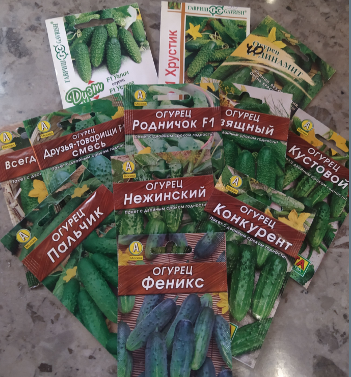 На фото представлены сорта и гибриды, характеризующиеся хорошей всхожестью и обильным плодоношением